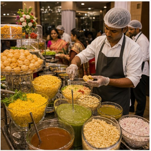 Chaat and snack counter