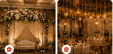 Tent and pandal setup