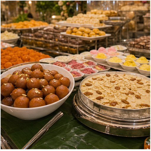 Sweet and dessert counter